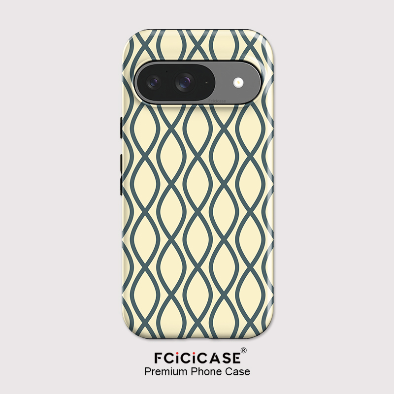Google Pixel 8A - Чехол Fcicicase с модным полосатым принтом