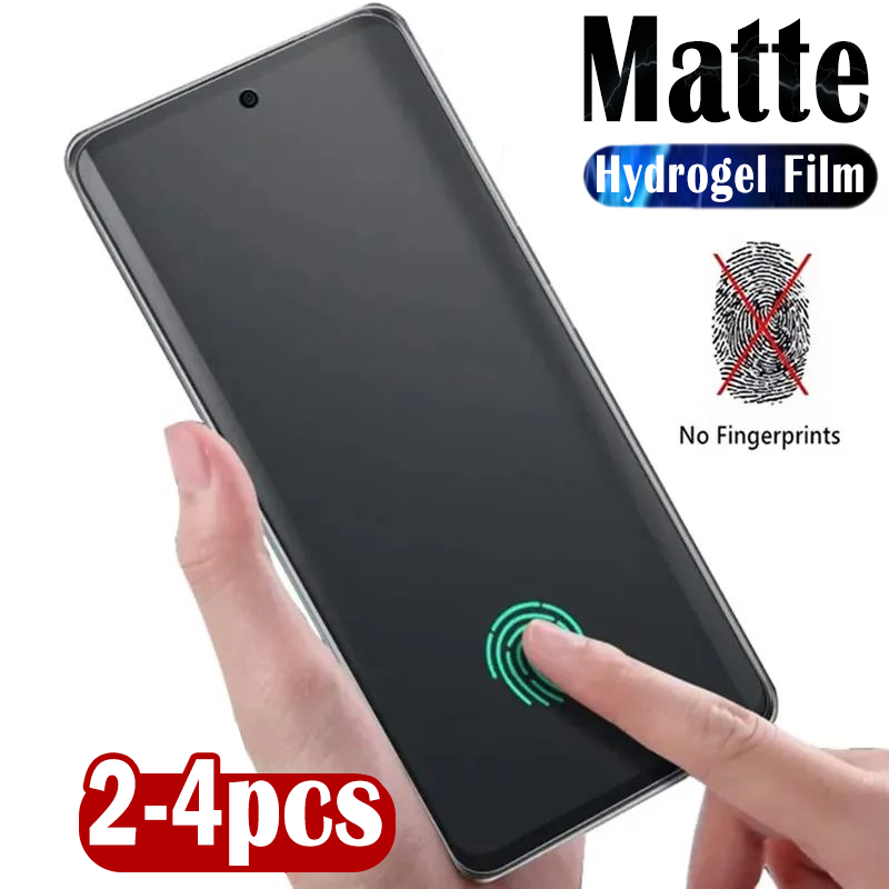 Realme Gt 6 - 2-4 шт. матовая силиконовая гидрогелевая мягкая