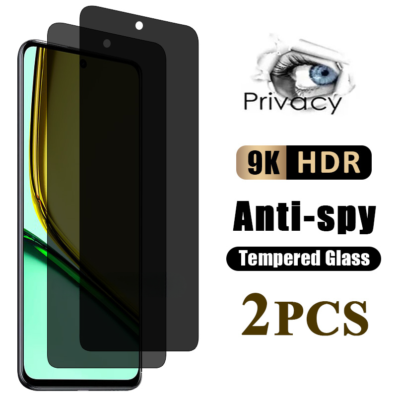 Realme C67 - 2 шт. противошпионская защитная пленка для